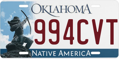 OK license plate 994CVT