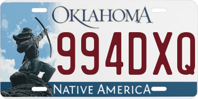 OK license plate 994DXQ