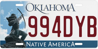 OK license plate 994DYB