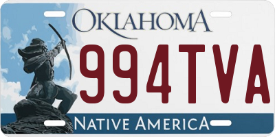 OK license plate 994TVA
