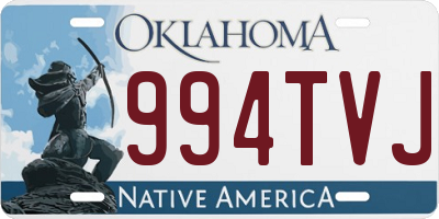OK license plate 994TVJ