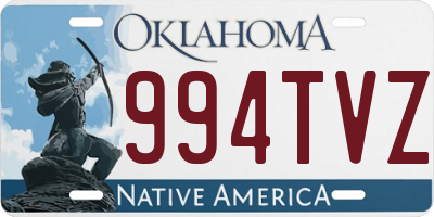OK license plate 994TVZ