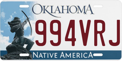 OK license plate 994VRJ