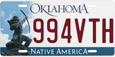 OK license plate 994VTH