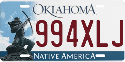 OK license plate 994XLJ