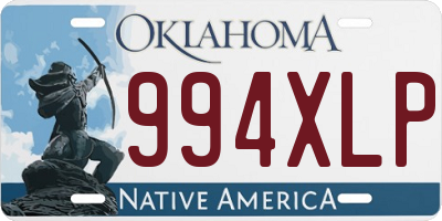 OK license plate 994XLP