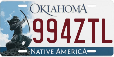 OK license plate 994ZTL