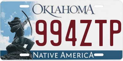 OK license plate 994ZTP