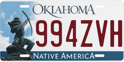 OK license plate 994ZVH