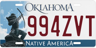 OK license plate 994ZVT