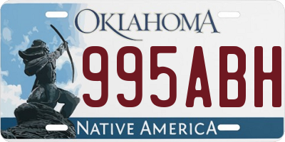 OK license plate 995ABH