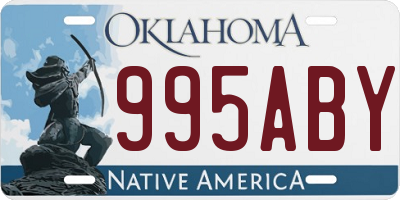 OK license plate 995ABY