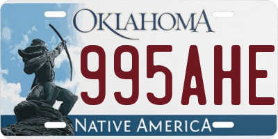 OK license plate 995AHE