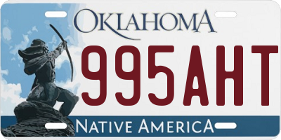 OK license plate 995AHT