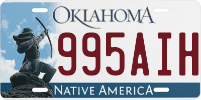 OK license plate 995AIH