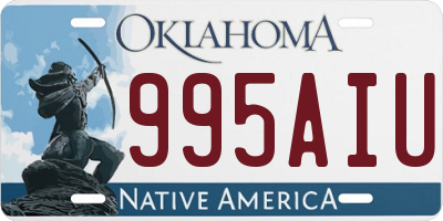 OK license plate 995AIU