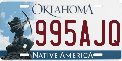 OK license plate 995AJQ