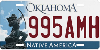 OK license plate 995AMH