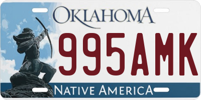 OK license plate 995AMK