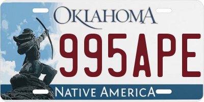 OK license plate 995APE