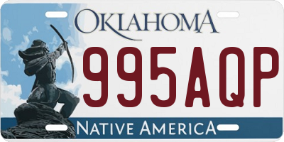 OK license plate 995AQP