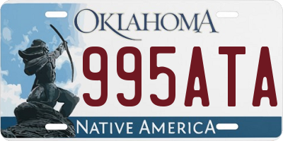 OK license plate 995ATA