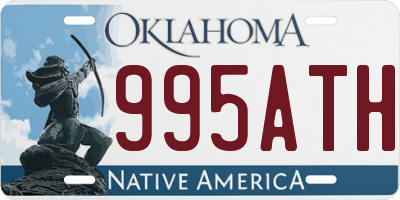 OK license plate 995ATH