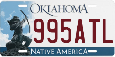 OK license plate 995ATL