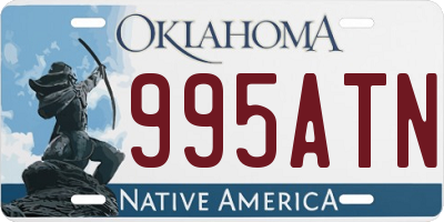 OK license plate 995ATN