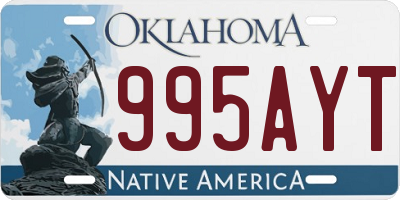 OK license plate 995AYT