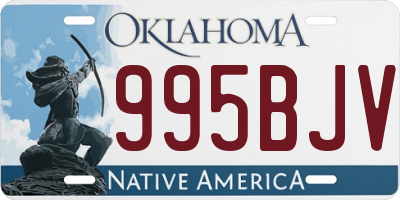 OK license plate 995BJV