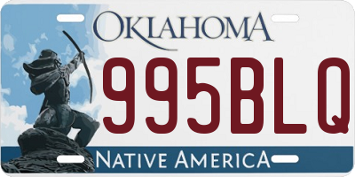 OK license plate 995BLQ