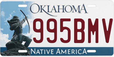 OK license plate 995BMV
