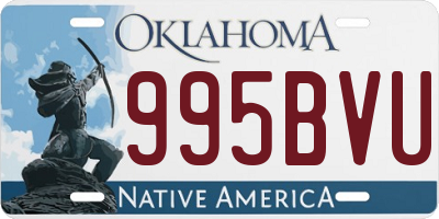 OK license plate 995BVU