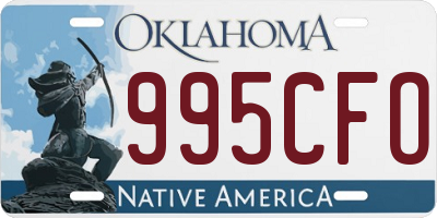 OK license plate 995CFO