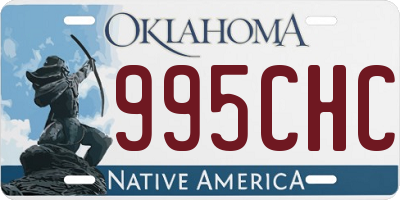 OK license plate 995CHC