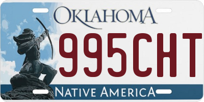OK license plate 995CHT