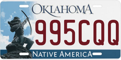 OK license plate 995CQQ
