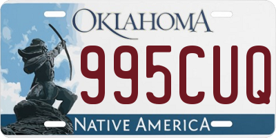 OK license plate 995CUQ