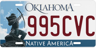 OK license plate 995CVC