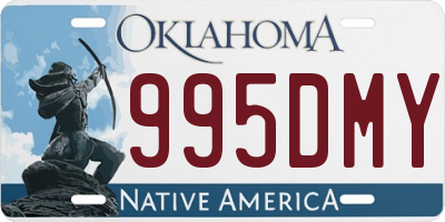 OK license plate 995DMY
