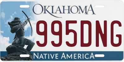 OK license plate 995DNG