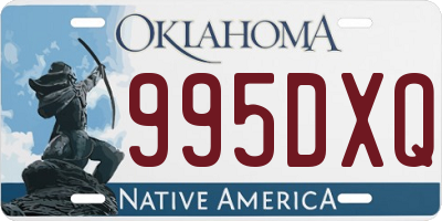 OK license plate 995DXQ
