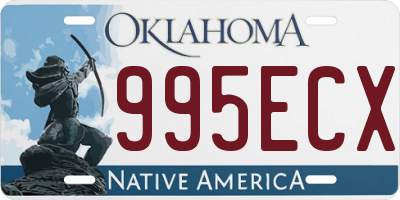 OK license plate 995ECX