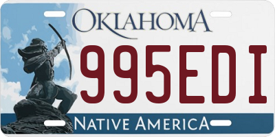 OK license plate 995EDI