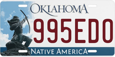 OK license plate 995EDO