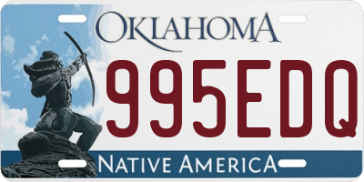 OK license plate 995EDQ