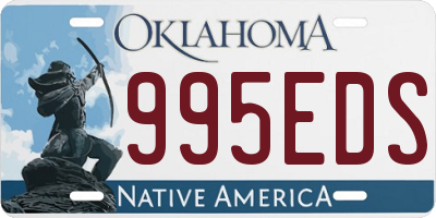 OK license plate 995EDS
