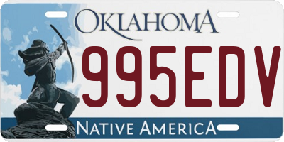 OK license plate 995EDV