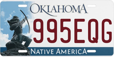 OK license plate 995EQG